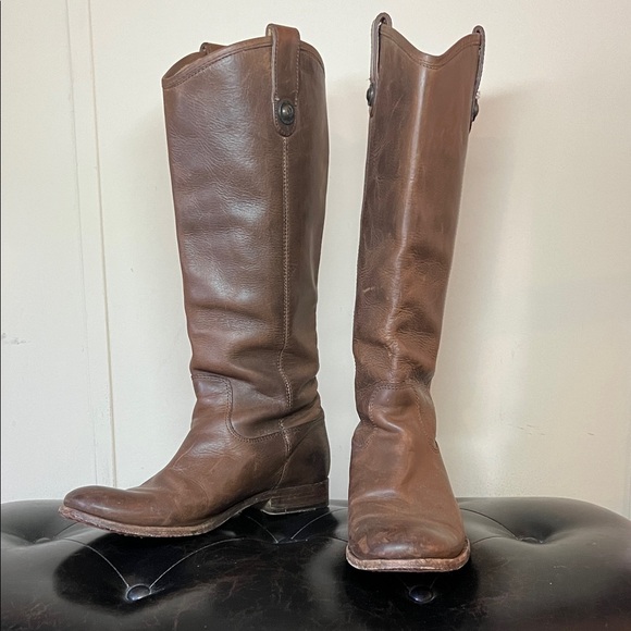Frye Shoes - FRYE Brown Leather Tall Boots